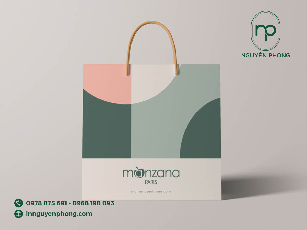 Mẫu túi giấy đựng cà phê tinh tế 